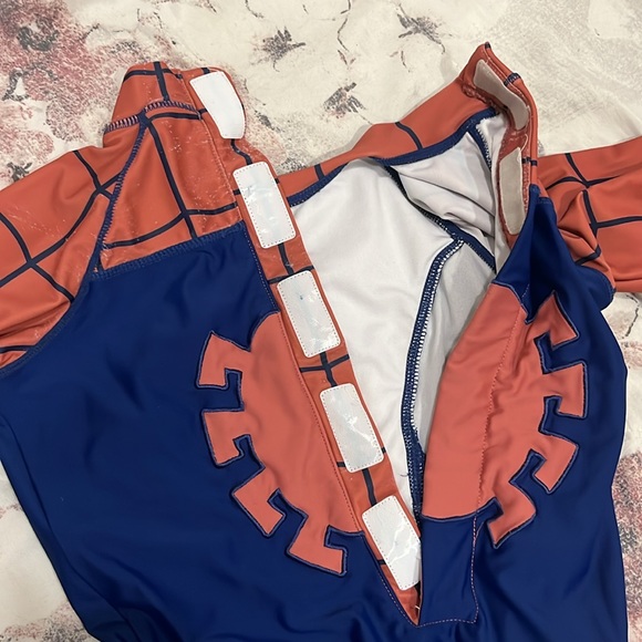 Spiderman one piece rash guard swimsuit made for autistic children - Picture 6 of 6